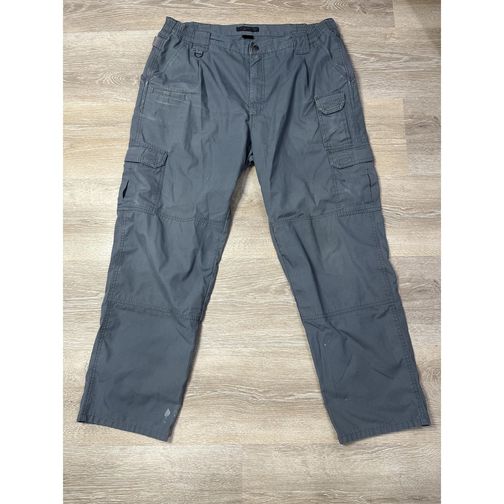 5.11 Tactical Pants Mens 40x31 Gray Ripstop Cargo Utility Outdoor Workwear